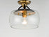 Maxim Goblet 1 Light Semi Flush Mount Model: 26129CLBKSN