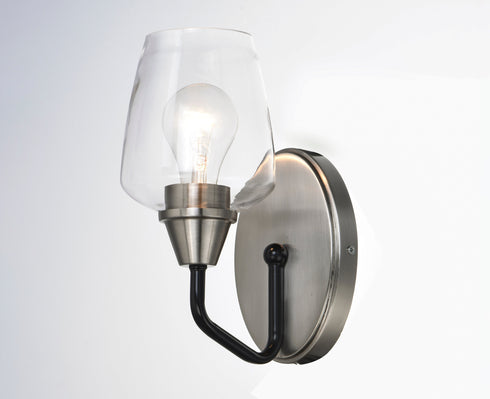 Maxim Goblet 1 Light Wall Sconce Model: 26121CLBZAB