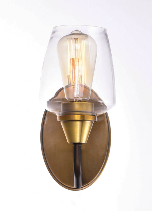 Maxim Goblet 1 Light Wall Sconce Model: 26121CLBZAB