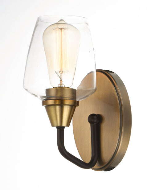 Maxim Goblet 1 Light Wall Sconce Model: 26121CLBZAB