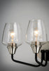 Maxim Goblet 3 Light Bath Vanity Model: 26122CLBKSN