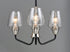 Maxim Goblet 3 Light Chandelier Model: 26124CLBKSN