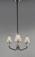 Maxim Goblet 3 Light Chandelier Model: 26124CLBKSN