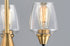 Maxim Goblet 3 Light Chandelier Model: 26124CLBKSN