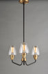 Maxim Goblet 3 Light Chandelier Model: 26124CLBKSN