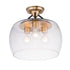 Maxim Goblet 3 Light Semi Flush Mount Model: 26130CLBZAB
