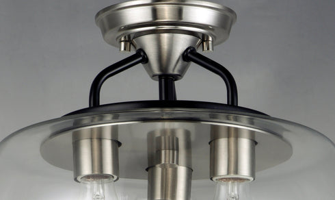 Maxim Goblet 3 Light Semi Flush Mount Model: 26130CLBZAB