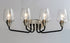 Maxim Goblet 4 Light Bath Vanity Model: 26123CLBKSN