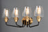 Maxim Goblet 4 Light Bath Vanity Model: 26123CLBKSN