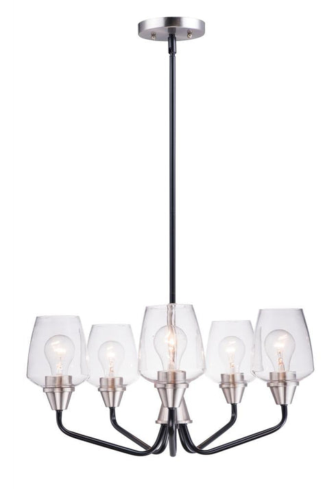 Maxim Goblet 5 Light Chandelier Model: 26125CLBZAB