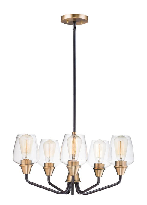 Maxim Goblet 5 Light Chandelier Model: 26125CLBZAB