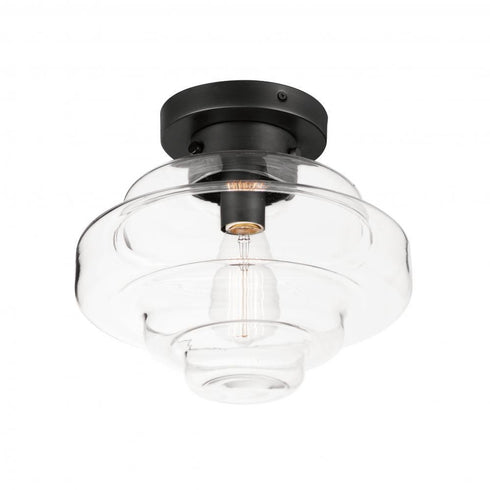 Maxim Harbor 1 Light Flush Mount Model: 11120CLBK