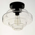 Maxim Harbor 1 Light Flush Mount Model: 11120CLBK