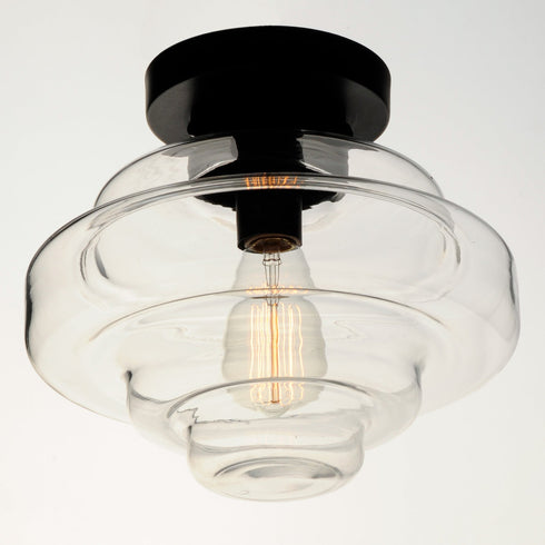 Maxim Harbor 1 Light Flush Mount Model: 11120CLBK