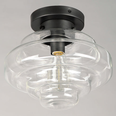 Maxim Harbor 1 Light Flush Mount Model: 11120CLBK