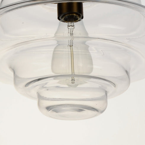 Maxim Harbor 1 Light Flush Mount Model: 11120CLBK