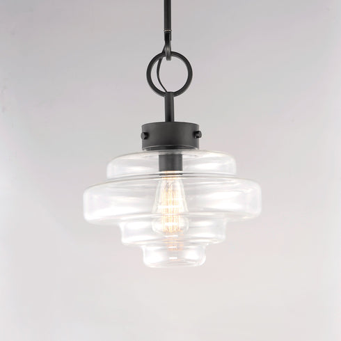 Maxim Harbor 1 Light Pendant Model: 11122CLBK