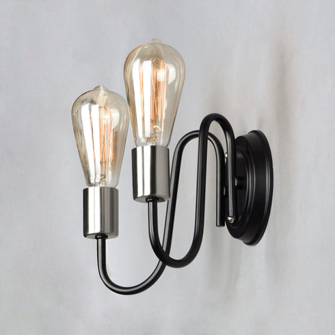 Maxim Haven 2 Light Wall Sconce Model: 11739BKSN