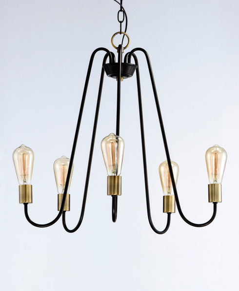 Maxim Haven Single Tier Chandelier Model: 11735BKSN