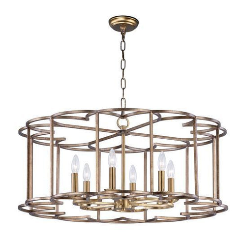 Maxim Helix Single Tier Chandelier Model: 24735BZF