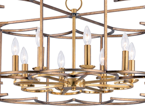 Maxim Helix Single Tier Chandelier Model: 24734BZF