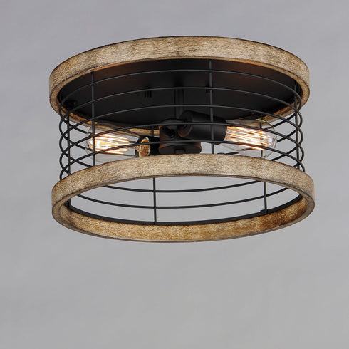Maxim Homestead 15 Inch Semi Flush Mount Model: 12510DWBK