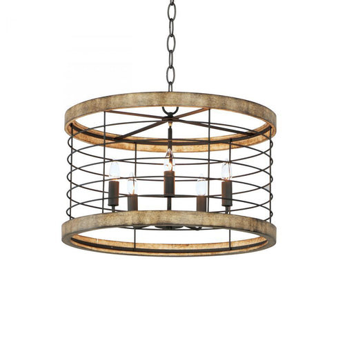 Maxim Homestead 24 Inch 5 Light Chandelier Model: 12515DWBK