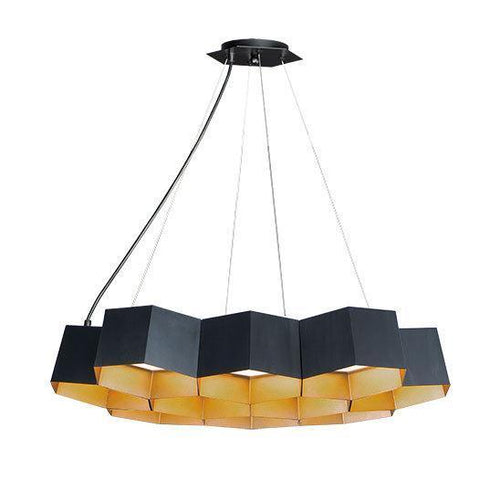 Maxim Honeycomb 10 Light LED Chandelier Model: 30338BKGLD