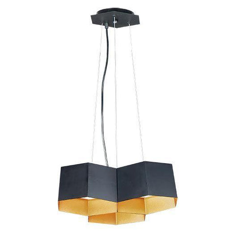 Maxim Honeycomb 3 Light LED Chandelier Model: 30334BKGLD
