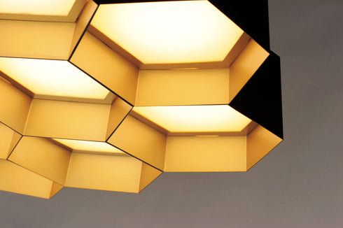 Maxim Honeycomb 7 Light LED Chandelier Model: 30337BKGLD