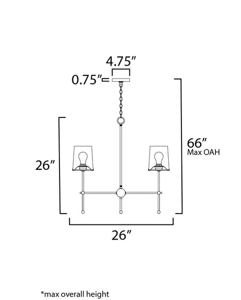 Maxim Huntington Chandelier Model: 32364WTSN