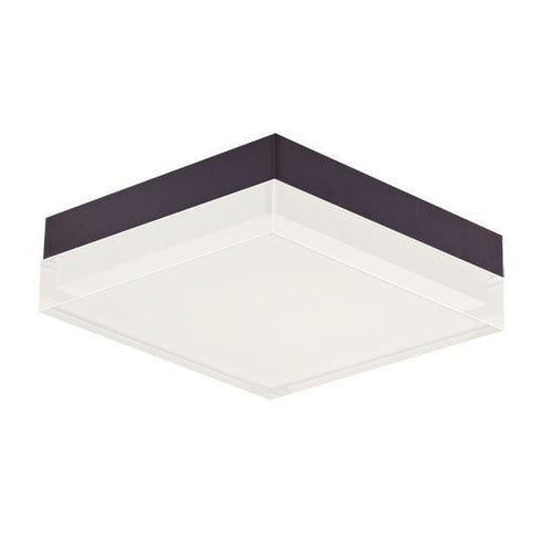 Maxim Illuminaire II 6.5"sq LED Flush Mount 3000k Model: 57687CLFTSN