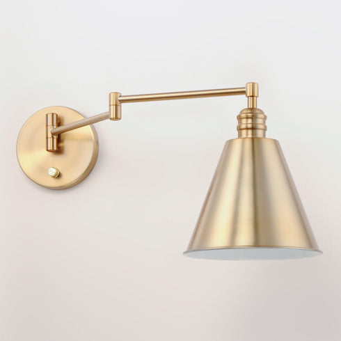Maxim Library 1 Light Wall Sconce Horizontal Swing Model: 12220BK