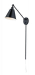 Maxim Library 1 Light Wall Sconce Model: 12222BK