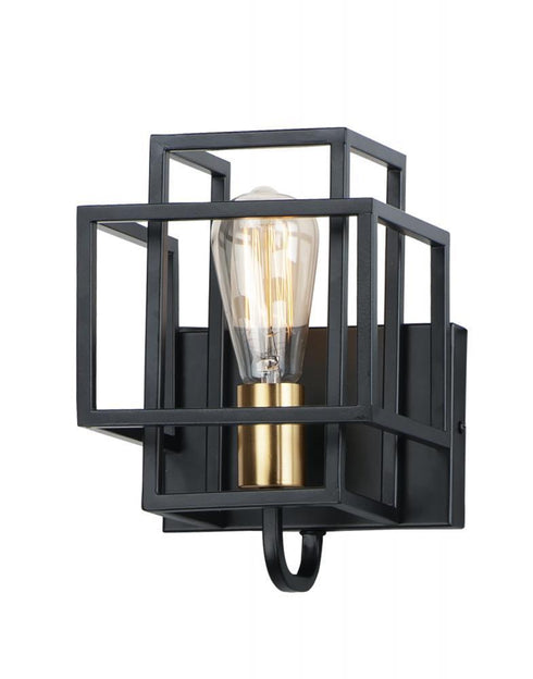 Maxim Liner 1 Light Wall Sconce Model: 10241BKSBR