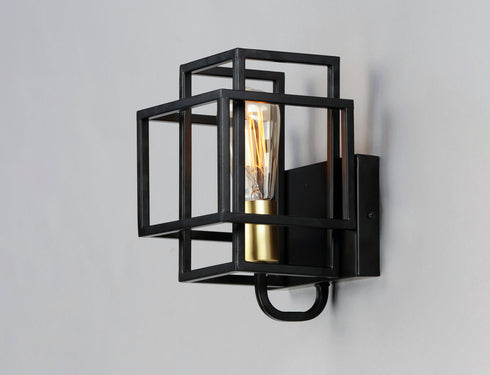 Maxim Liner 1 Light Wall Sconce Model: 10241BKSBR