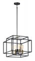 Maxim Liner 4 Light Pendant Model: 10247BKSBR