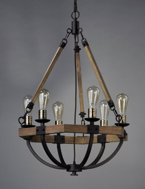 Maxim Lodge Chandelier Model: 20335WOBZ