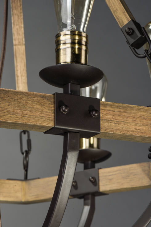 Maxim Lodge Chandelier Model: 20337WOBZ