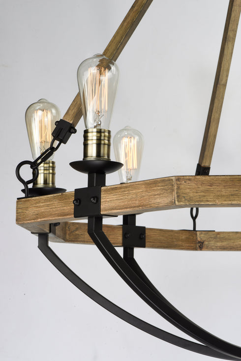 Maxim Lodge Chandelier Model: 20338WOBZ