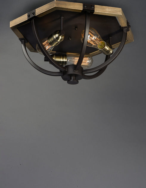 Maxim Lodge Flush Mount Model: 20330WOBZ