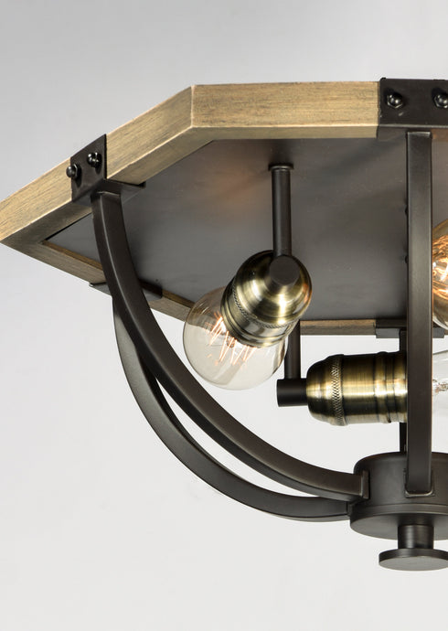 Maxim Lodge Flush Mount Model: 20330WOBZ