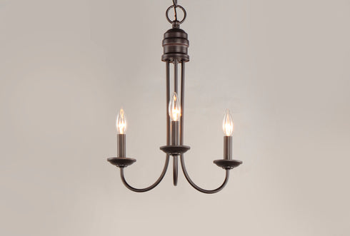 Maxim Logan 3 Light Candle Chandelier Model: 10343OI