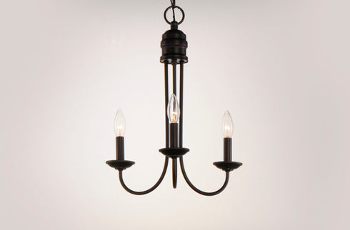 Maxim Logan 3 Light Candle Chandelier Model: 10343OI