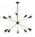 Maxim Lovell 10 Light Pendant Model: 11268BKSBR