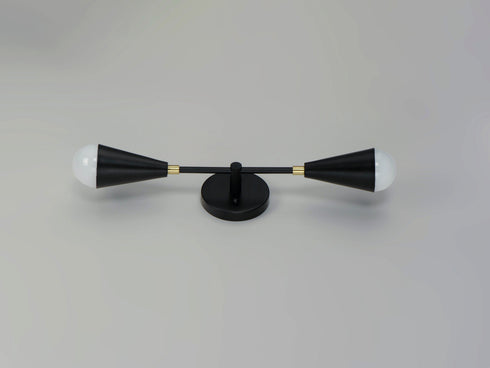 Maxim Lovell 2 Light Wall Sconce Model: 11262BKSBR