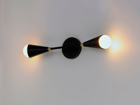 Maxim Lovell 2 Light Wall Sconce Model: 11262BKSBR