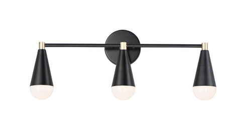 Maxim Lovell 3 Light Bath Vanity Model: 11263BKSBR