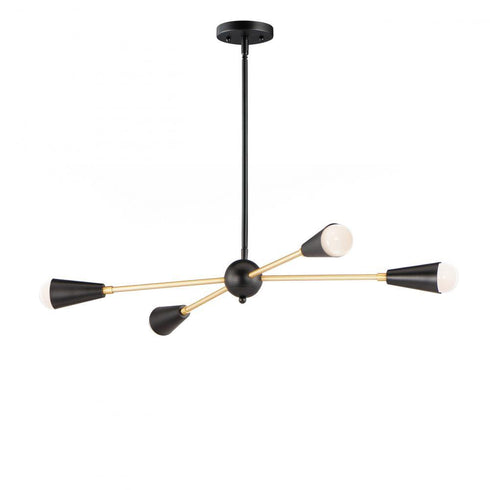 Maxim Lovell 4 Light Pendant Model: 11264BKSBR