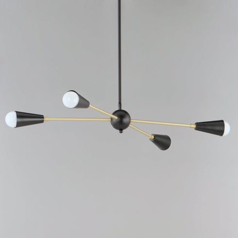 Maxim Lovell 4 Light Pendant Model: 11264BKSBR